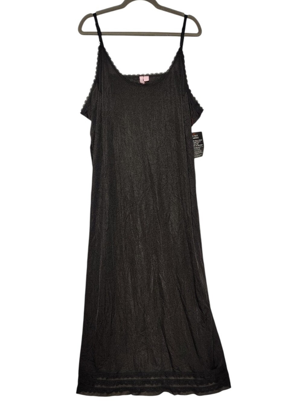Comfort Choice Snip To Fit Lace Trim Full Slip Nightgown 30/32 Nwt